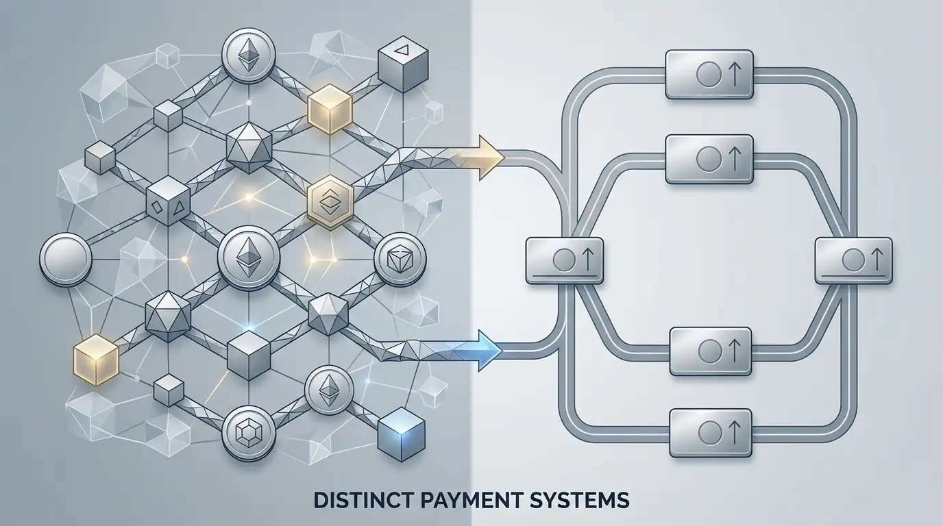 Crypto payment networks compared with Singapore dollar payment rails